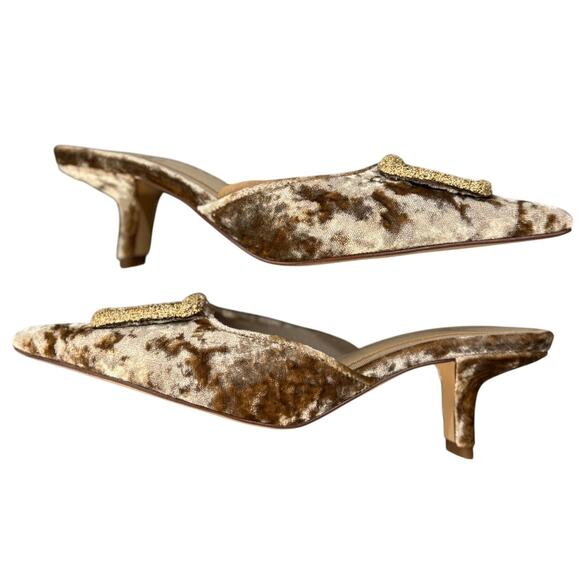 Sam Edelman Brit Women's Heels Prosecco Velvet Size 6 - Picture 6 of 11